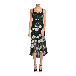 Sam Edelman dress floral embroidery high low midi size 4